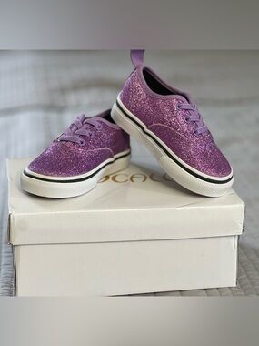 Vans 5.5c Glitter Lace-Up Sneakers - Purple New with No Box